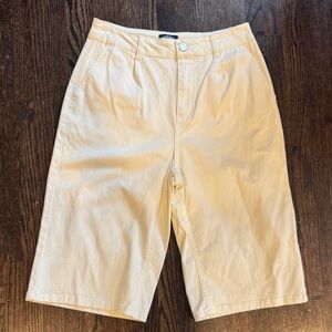 Women’s Cream Ecru Bermuda Shorts